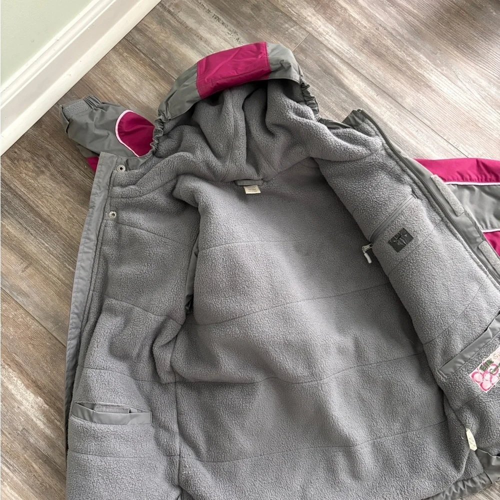 REI gray and pink winter jacket small size 8